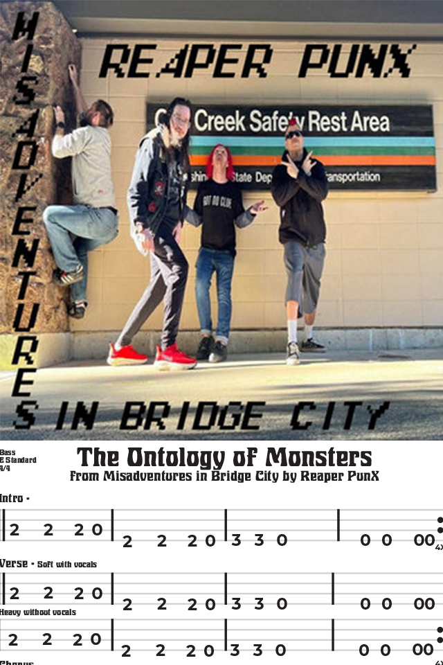ontology of monsters bass tab