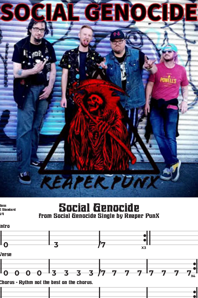 social genocide bass tab